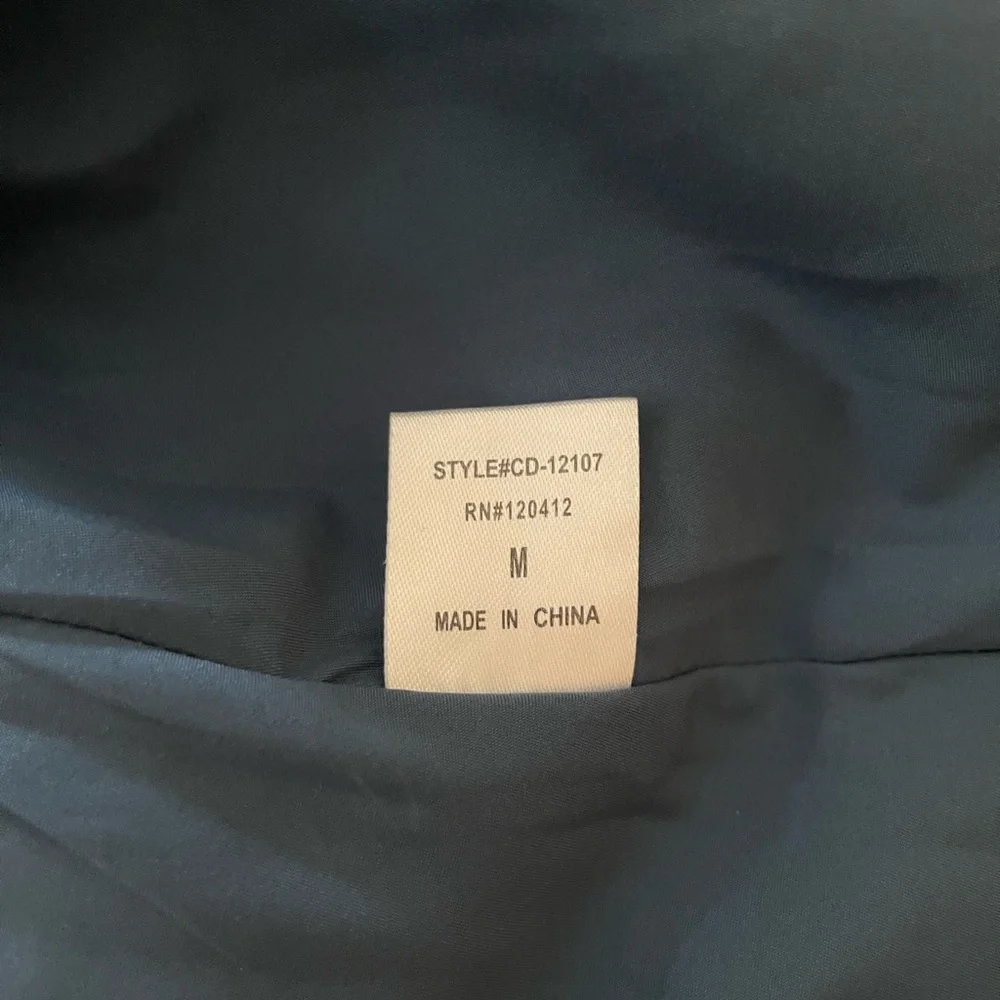 Satin Blue Strapless Minidress - Picture 7 of 8